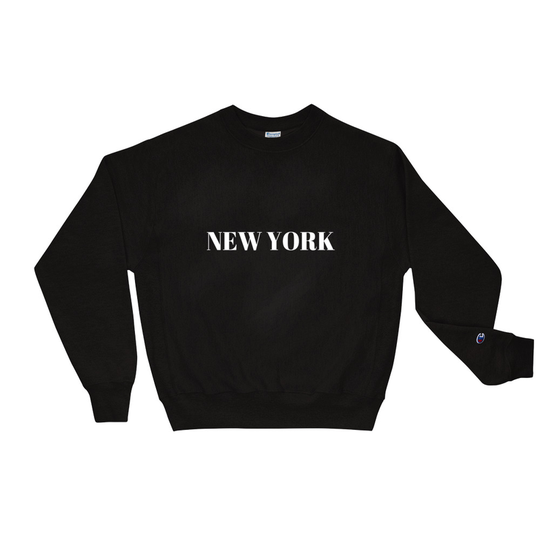 New York Black Champion Sweatshirt